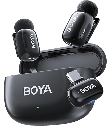 Micro Cravate Sans Fil USB-C – Réduction Du Bruit, Autonomie 40h – Compatible Téléphone, Tablette, PC – Pour YouTube, TikTok, Podcast