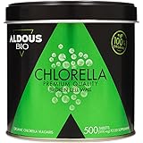 500 reine Bio-Chlorella-Tabletten | 1500mg pro Portion | Gebrochene Zellwand | 100% natürliche Sättigung - DETOX | Bio-Vegane