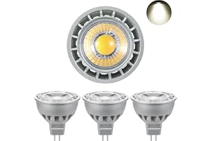 MR16 LED-Lampor,AC/DC 12 V,500 LM Naturvit 4000 K Strålkastare,5 W LED-Lampor som Ersättning för 50 W Halogenlampor,MR16 LED