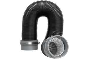 Divalune Luftavsugningsslang 75 mm, 2,5 m, med flexibel koppling