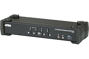 ATEN CS1924 4-Port USB 3.0 4K DisplayPort KVMP Switch (Cables included)