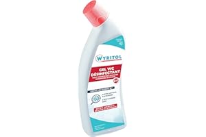 WYRITOL - Gel WC Désinfectant surpuissant- Formule 4en1 - Ultra détartrant - Désodorise et parfume - Bactéricide - 750 ML- Fabrication française