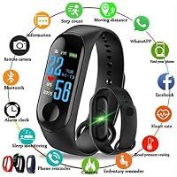 SHOPTOSHOP Smart Band Fitness Tracker Watch Heart Rate with Activity Tracker Waterproof Body Functions Like Steps Counter, Calorie Counter, Blood Pressure, Heart Rate Monitor LED Touchscreen