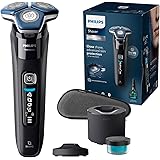 Philips Shaver Series 7000 - Rasoio elettrico uomo, umido e asciutto, rifinitore a scomparsa, base ricarica, custodia da viag
