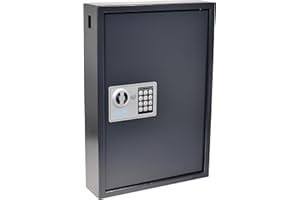 PAVO 8033911 High Security Key Cabinet for 50 Keys , Gray