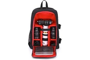 QIUPFGUT Zaino per Fotocamera SLR - Borsa Fotografica Portatile e Impermeabile