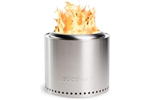 ‎SOLO STOVE Solo Stove Feuerschale „Ranger“ - Outdoor-Kamin aus Edelstahl, rauchfrei - Tragbare Feuerstelle für Terrasse, Garten - Feuertonne, Holzofen, Feuerkorb, Terrassenofen - ⌀ 38 cm, Höhe 32 cm