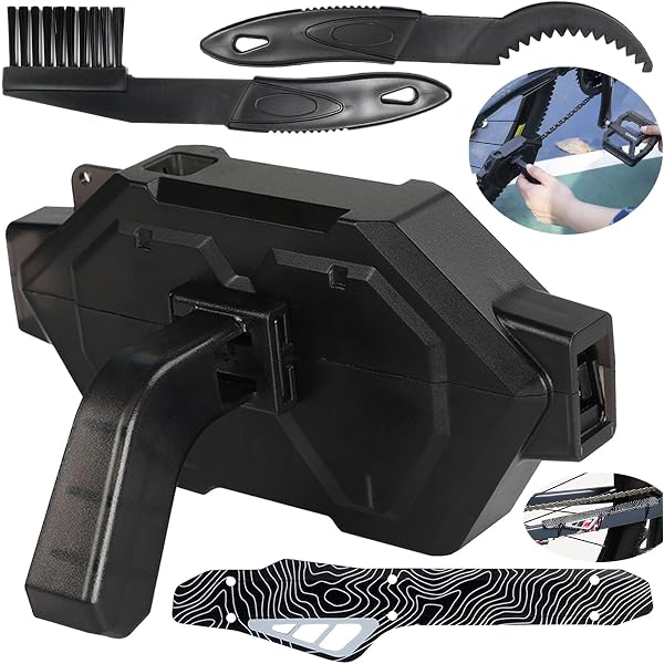 Kit Nettoyage Chaîne Vélo Sprießen - 4 Pièces - Nettoyeur, Brosses, Grattoir - ABS