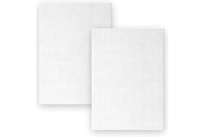 MIJOMA Lot de 2 châssis avec toile à peindre 100 % coton 280 g/m² pour peinture à l'huile et à l'acrylique, panneaux blancs (18 x 24 cm)