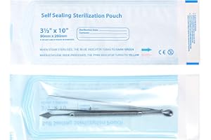 Annhua Self Seal Sterilization Pouch 3.5 10", Dental Sterilization Bags 100 PCS for Dental Tools, Nail Toolkits