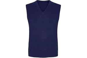 FASHION FATEEK Boys Girls V-Neck Knit Vest Sweater Tank Top Jumper Warm Winter Uniform School Knitwear Pattern Sleeveless Sweater Waistcoat