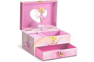 CRAZE Ballerina Music Box Children - Girl Jewellery Box with Spinning Dancer and Melody – Musical jewelry box, Optimal for 5 Year Old Girl and more