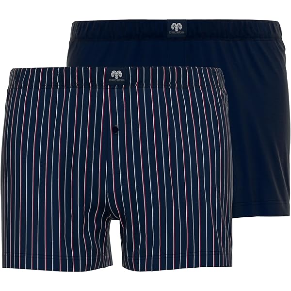 CALIDA Cotton Code Jersey-boxershorts met gulp voor heren, met stof beklede elastische tailleband, wit, 46-48