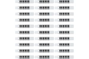 EBOOBA 30 Stück Stirn Thermometer Streifen - Selbstklebende, Wiederverwendbare Aufkleber Mit Verfärbung