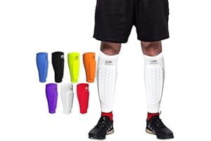 LUONT - Soccer Shin Guards for Men, Women & kids | Protective Football Soccer Pads with Superior Impact Absorption, Breathable, & Lightweight | Football Shin Guards Sleeves
