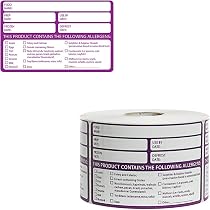Poster Allergeni Alimentari 297x210mm - Adesivo In Vinile Con 14 Allergeni Regolamentati, Impermeabile, Per Ristoranti E Cucine