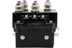 WINCHMAX 12v Winch Solenoid. Heavy Duty Model with Faster Contact Closure for 12V Winches up to 20,000lb. Fully Waterproof IP67 Sealed Case. Ring Terminal Side Connections.
