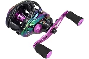 Alomejor Baitcasting Fishing Reel 8.1:1 High Speed Ratio Fishing Reel Lightweight Metal Casting Fishing Wheel for Freshwater Saltwater
