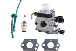 CYWVYNYT Carburador para Stihl FS38, FS45, FS46, FS55, FS74, FS75, FS80, FS85, HL45, HL75, HS70, HS74, cepillo para desbrozadora, kit de controlador de combustible, juego de velas, paquete múltiple (5