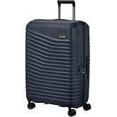 Samsonite Intuo Large Trolley Case, 69 cm | Blue, expandable hard case, 69H x 48W x 28D cm, 79/87 L, 3.1 kg, with TSA lock an