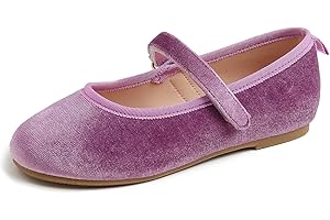 Feversole Girls Cute Dress,Ragazze Mary Jane Strap Scarpe Basse Ballerine da Principessa Scarpe da Scuola Piatte