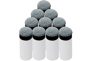 KEESIN 13 mm miękkie szare wskazówki kijki bilard wymienne wkręcane końcówki z tulejkami kij do basenów 10 szt.