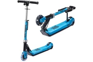 Xootz Kids' Elements Electric Foldable Scooter, LED Light Up Wheel and Collapsible Handlebars