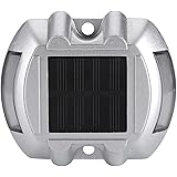 LiebeWH Lampada da Strada a Energia Solare in Fusione di Alluminio Lampada da Strada a 6 LED per Strada Carrabile Esterna per