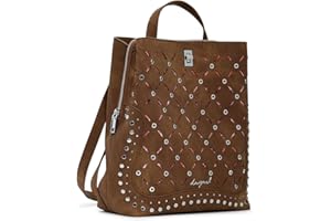 Desigual zaino per il tempo libero Yankee Metal Patch Sumy Mini Backpack Camel marrone
