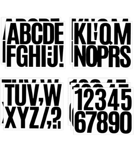 Lot De 108 Autocollants En Forme De Lettres De L'alphabet - 9