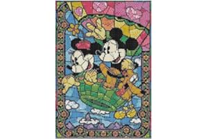 DAJMAIEZ 5D DIY Pintura de Diamante, Diamond Art Painting Taladro Completo Kit, Diamantes Cristal Cuadros de Diamante por Números para Niños Adultos, Decoración de Pared del Hogar - ratón