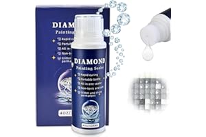 Cieex Diamond Painting Versiegelung, Diamond Painting Zubehör, Diamond Painting Kleber für glitzernde Bilder & Versiegelung von Diamanten, Durchsichtig(120 ml)