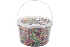 The Beadery Ultra Kandi Rave Perleneimer, glitzernd, mehrfarbig