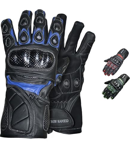 Bogotto Xatran perforierte Motorrad Handschuhe, schwarz, XS Auto & Motorrad