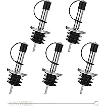 Welsberg Set 8 Beccucci Con Tappo In Sughero E Spazzola - Per Versare Vino, Olio, Liquori Senza Sgocciolare