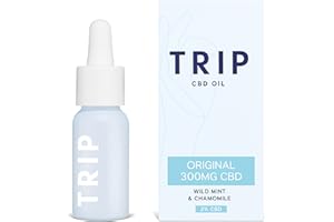 TRIP CBD Oil 300mg (Original Strength), Wild Mint, Vegan, 100% Natural, Flavoured CBD Oil Blended with MCT Coconut Oil (Pack of 1)