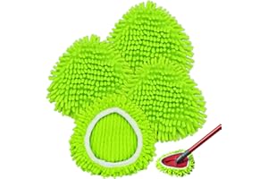 YUUNAIE Cabezas de Fregona de Repuesto, Recambios de Mopas Paños para Vileda Turbo 2 in 1 EasyWring&Clean Spin Mop Repuesto para Fregona Microfibra Reutilizables