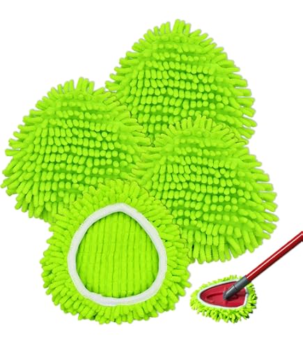 3 Testine Di Ricambio In Microfibra Per Mocio Easy-Wring & Clean Twist – Lavabili E Antigraffio – Adatte A Pavimenti Lisci