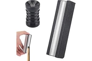 lasuroa Moldeadores de Puntas Taco Billar, Diseñ Doble Arco Hierro Herramienta Profesional de Reparación Puntas Taco Billar y Kit Moldeado Accesorios