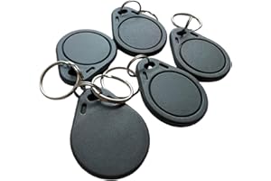 YARONGTECH® Badges RFID 13.56Mhz | Programmable MCT Android | UID modifiable | Puce CUID (Lot de 5) (Grey)