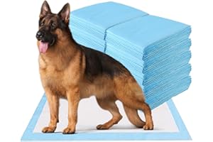 GOPLUS Lot de 100 Tapis Éducateurs pour Chien Chiot, Tapis Hygiénique Absorbant Inférieure Imperméable, Anti-Fuite, 75 x 90 CM