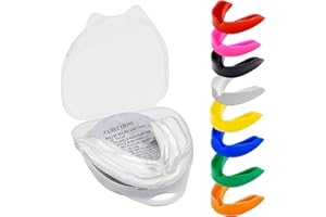 TRYSALAR Mouth Guard Gum Shield – Professional Mouth Guard for Contact Sports, Rugby, Martial Arts, Karate, Rugby, MMA, Boxing, Hockey, Football Flexible for Youth & Adult (Transparent)