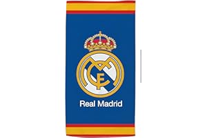 New Import Toallas de Playa Real Madrid – Microfibra 100%, Secado Rápido y Diseño Exclusivo (140x70 cm)