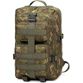 65 Lt TSK Camouflage Outdoor Camping Backpack with MOLLE System, Waterproof, Multi-Eyed, Outdoor, Camping, Hunting, Daily Use