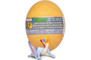 SAFARI LTD. Safari Ltd Piccolo di Quetzalcoatlus con Uovo 8.9cm | Utilizza l'applicazione Dino Dana con AR | Figura di Dinosauro | Giocattoli per Bambini | Non tossico e Senza BPA | Adatto ai Bambini dai 3 Anni