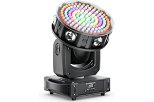 YESPICK 200W Teste Mobili, LED RGBW Beam Luci Discoteca dmx Luce di Scena per DJ Feste Bar Disco Illuminazione Palcoscenico (1 pezzo)
