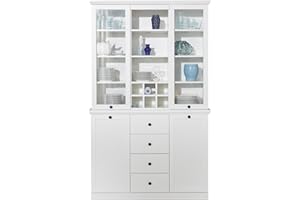 ‎TRENDTEAM SMART LIVING trendteam smart living - Büffetschrank Anrichte Wohnzimmerschrank - Wohnzimmer - Baxter - Aufbaumaß (BxHxT) 120 x 194 x 41 cm - Farbe Weiß - 186092101