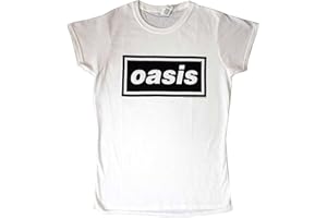 Rock Off officially licensed products Oasis Decca Band Logo Skinny Fit T Shirt