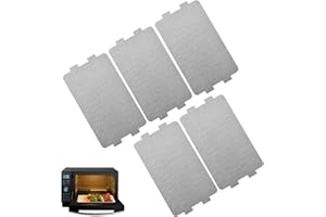 LORSENG 5 Pcs Microwave Oven Mica Board, Microwave waveguide Cover Universal Mica Wave Guide Plates Sheet, Microwave Oven Repairing Part,Mica Plates Used for Microwave Pvens, Hair Dryers, Toasters and Heaters