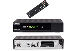 Anadol Récepteur numérique HD 202c Plus pour télévision par câble avec fonction d'enregistrement PVR et Timeshift, audio AAC-LC, conversion analogique vers numérique – pour TV, DVBC, DVB-C, HDMI,